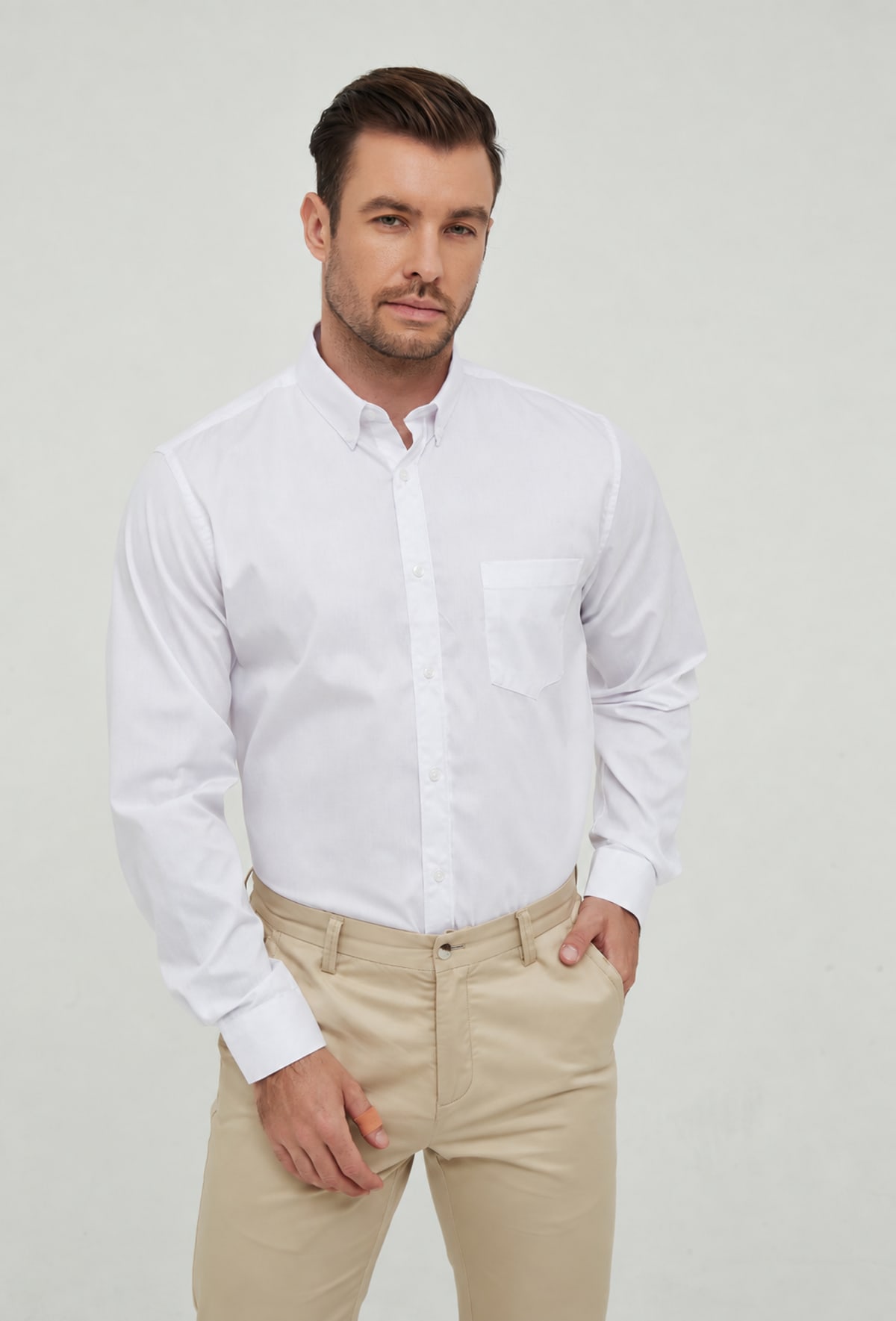 Chemise Yves Enzo WHT-07-1 col Italien