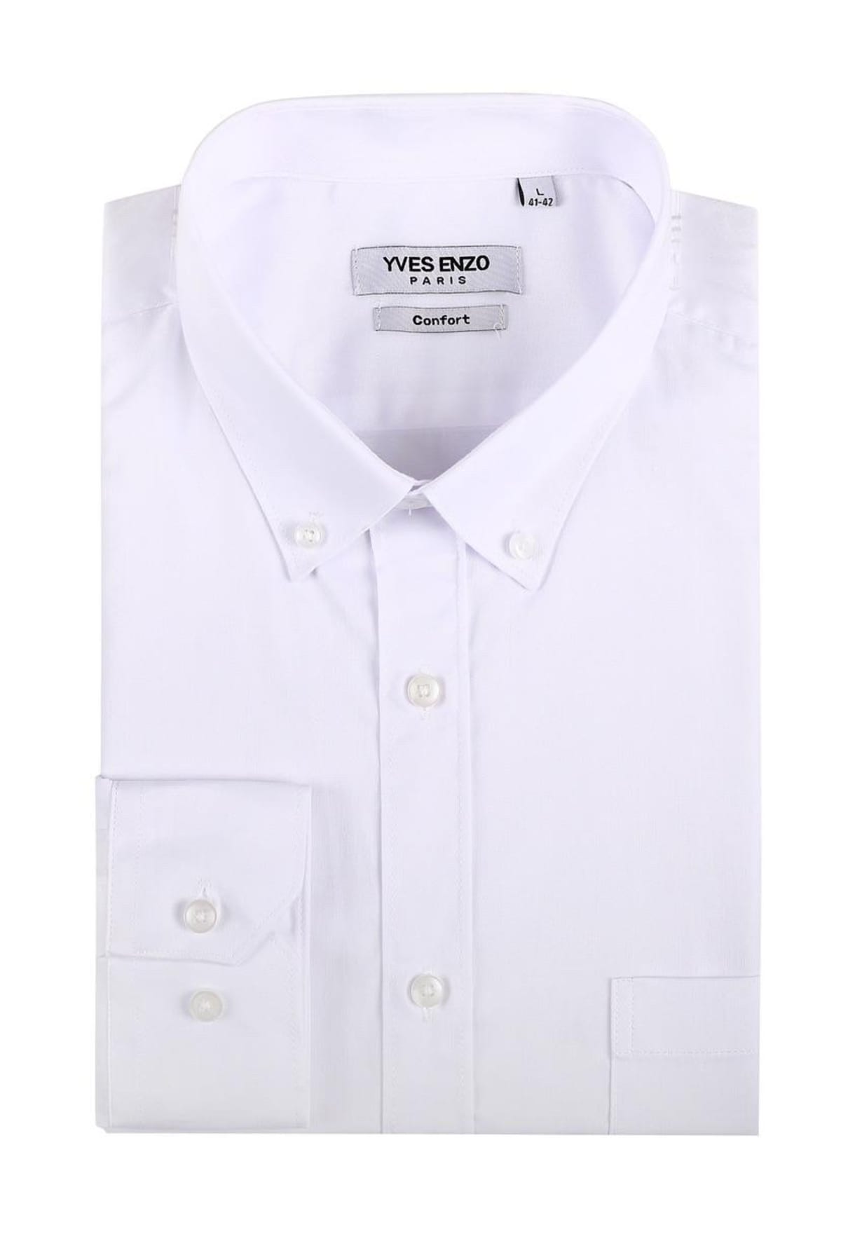 Chemise Yves Enzo WHT-07-1 col Italien