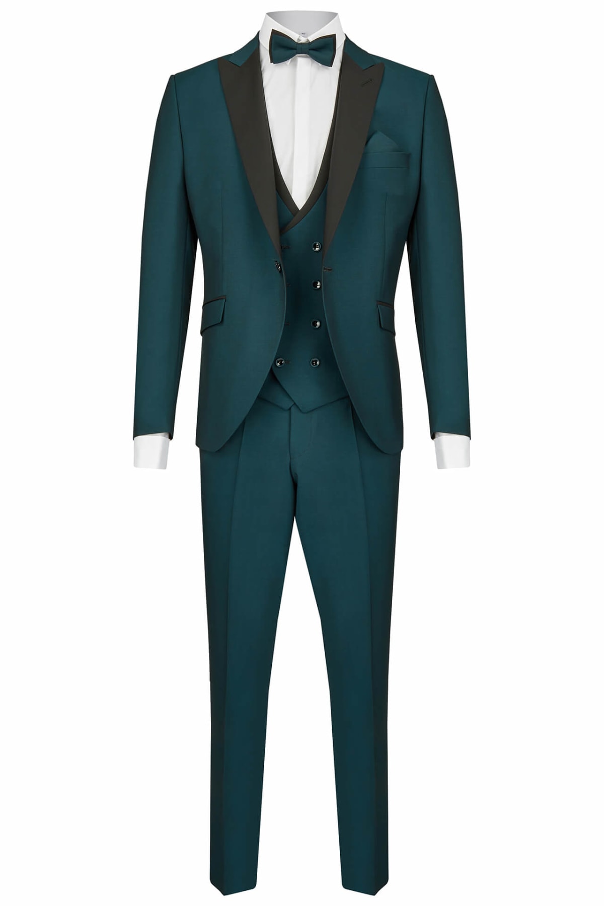 Pantalon Smoking 471201/41 vert profond liseré noir
