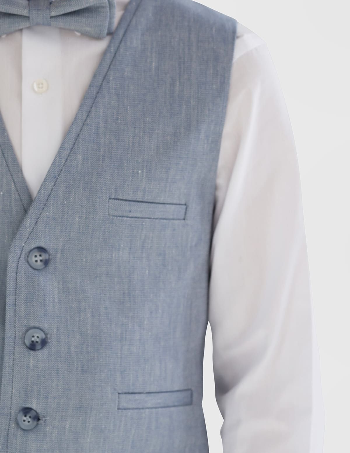 Ensemble costume Garçon Lin Gilet et pantalon