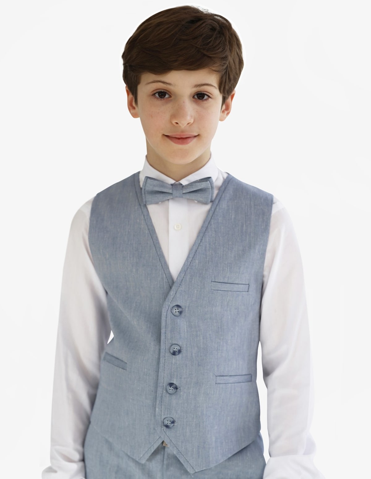 Ensemble costume Garçon Lin Gilet et pantalon