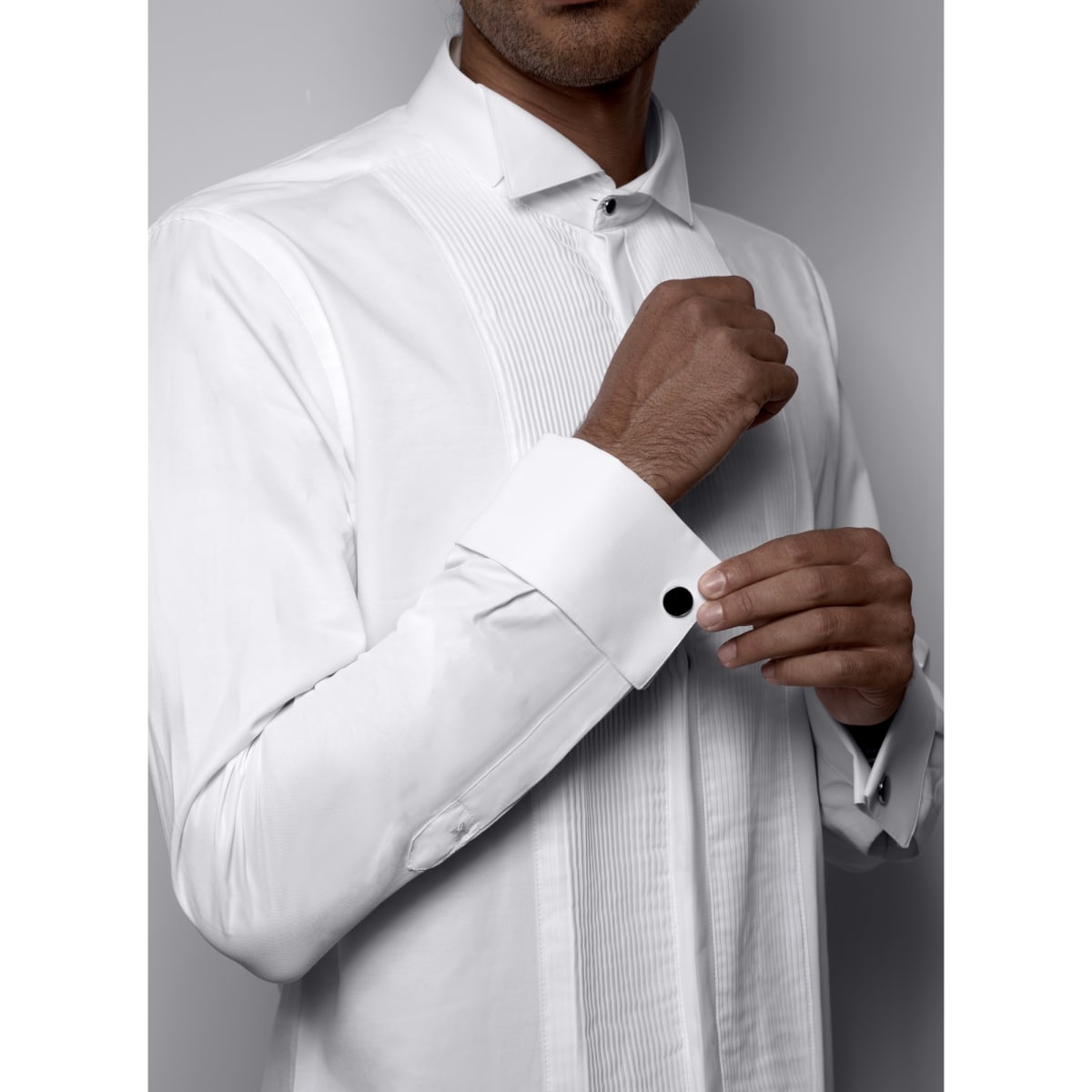 Chemise plastron col cassé 1913 blanche