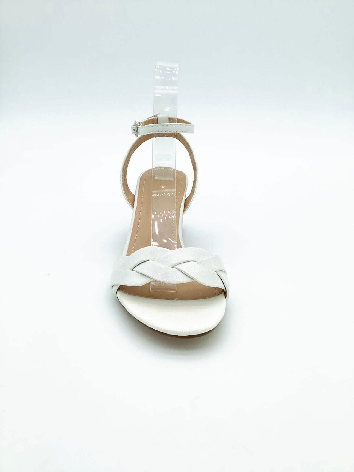 Marion — sandale talon bas 4cm doré irisé