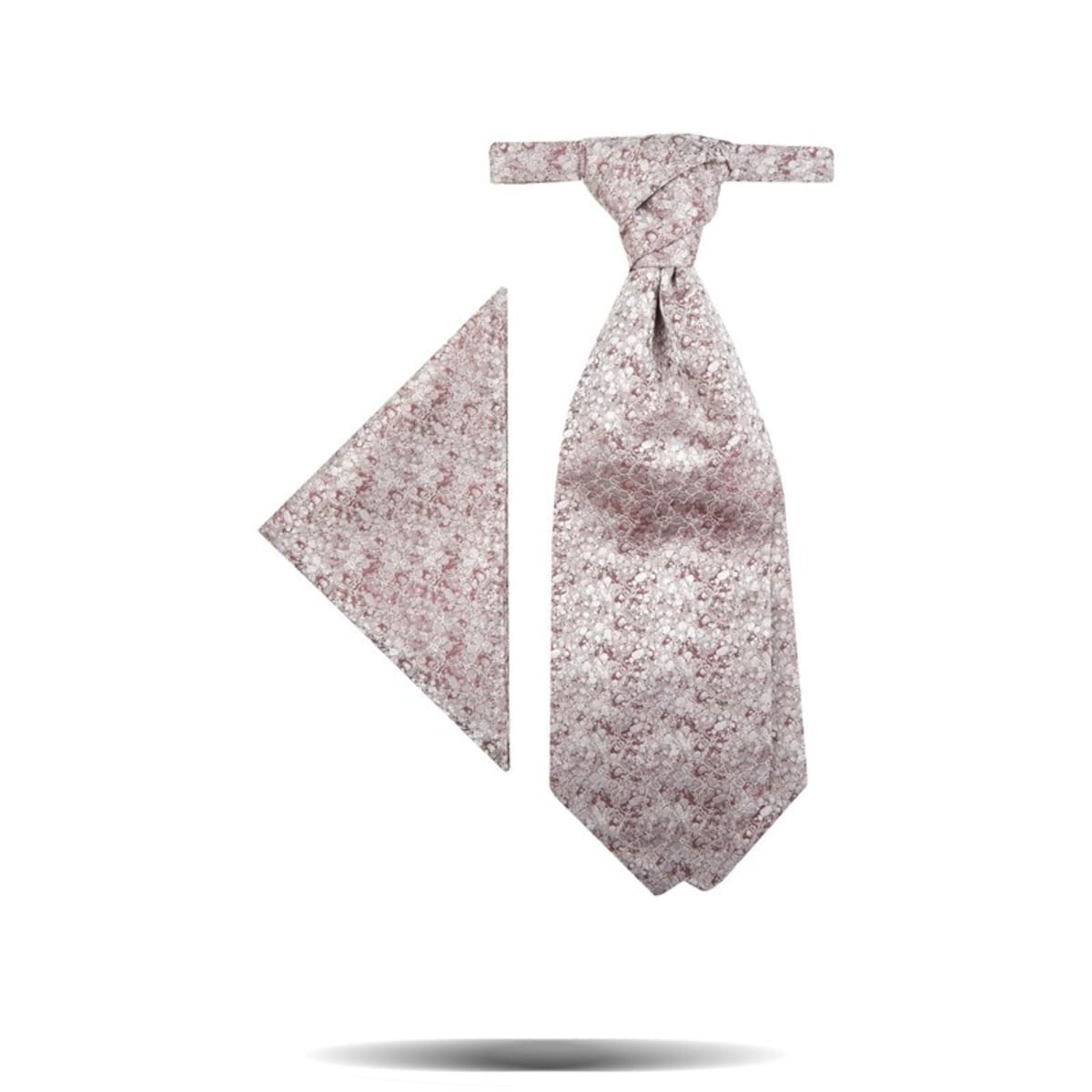 Lavallière 447103/54 nuances vieux rose et gris argenté