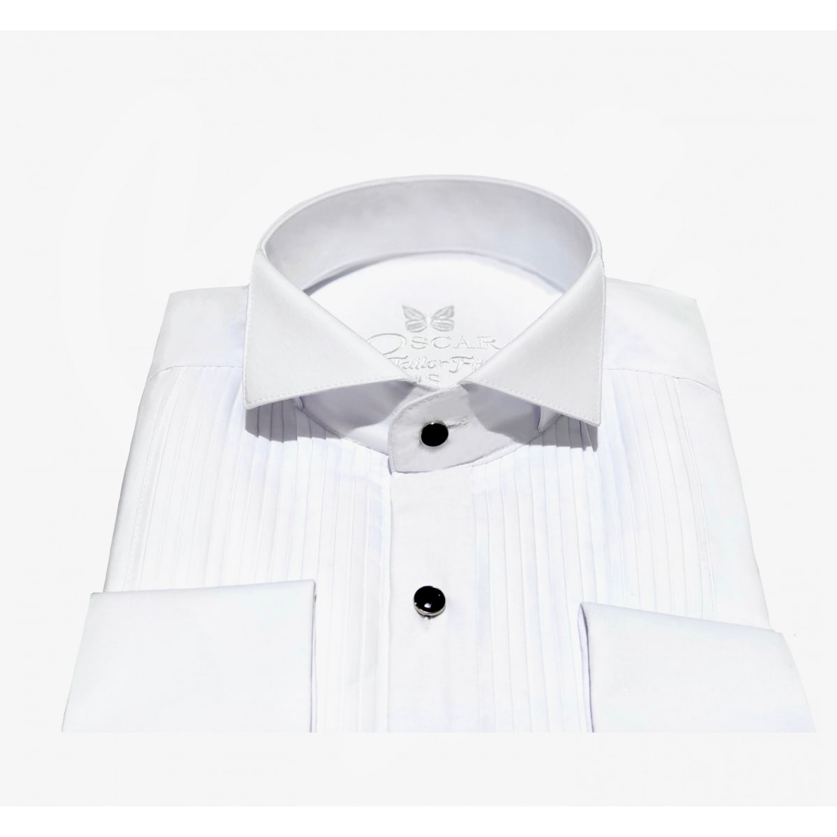 Chemise plastron col cassé 1913 blanche