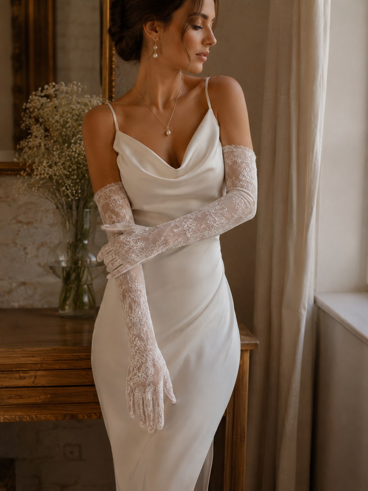 Gants en dentelle