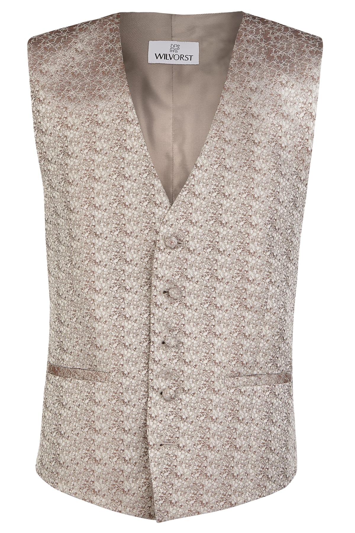 Gilet 447103/54 vieux rose et gris argenté