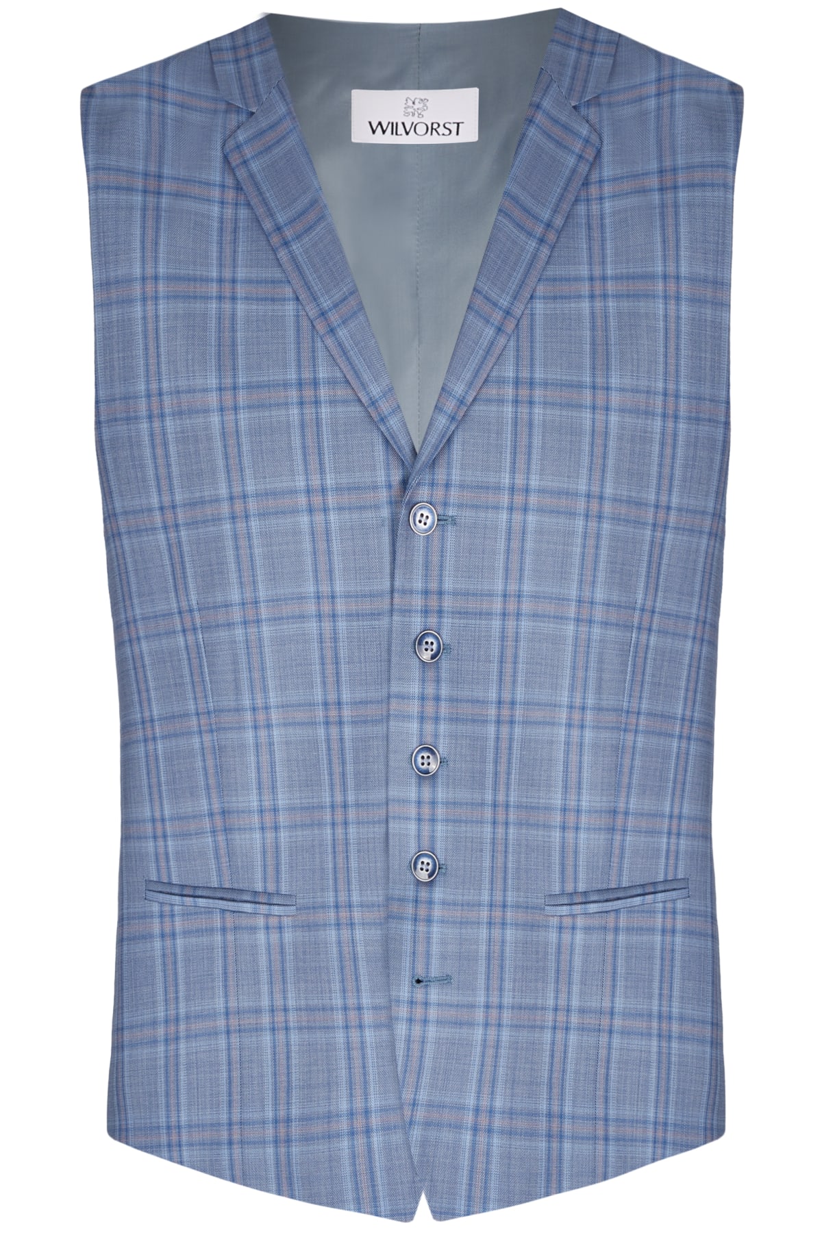 Gilet costume 404201/38 bleu ciel rayures