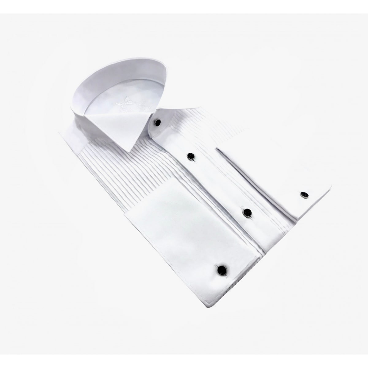 Chemise plastron col cassé 1913 blanche