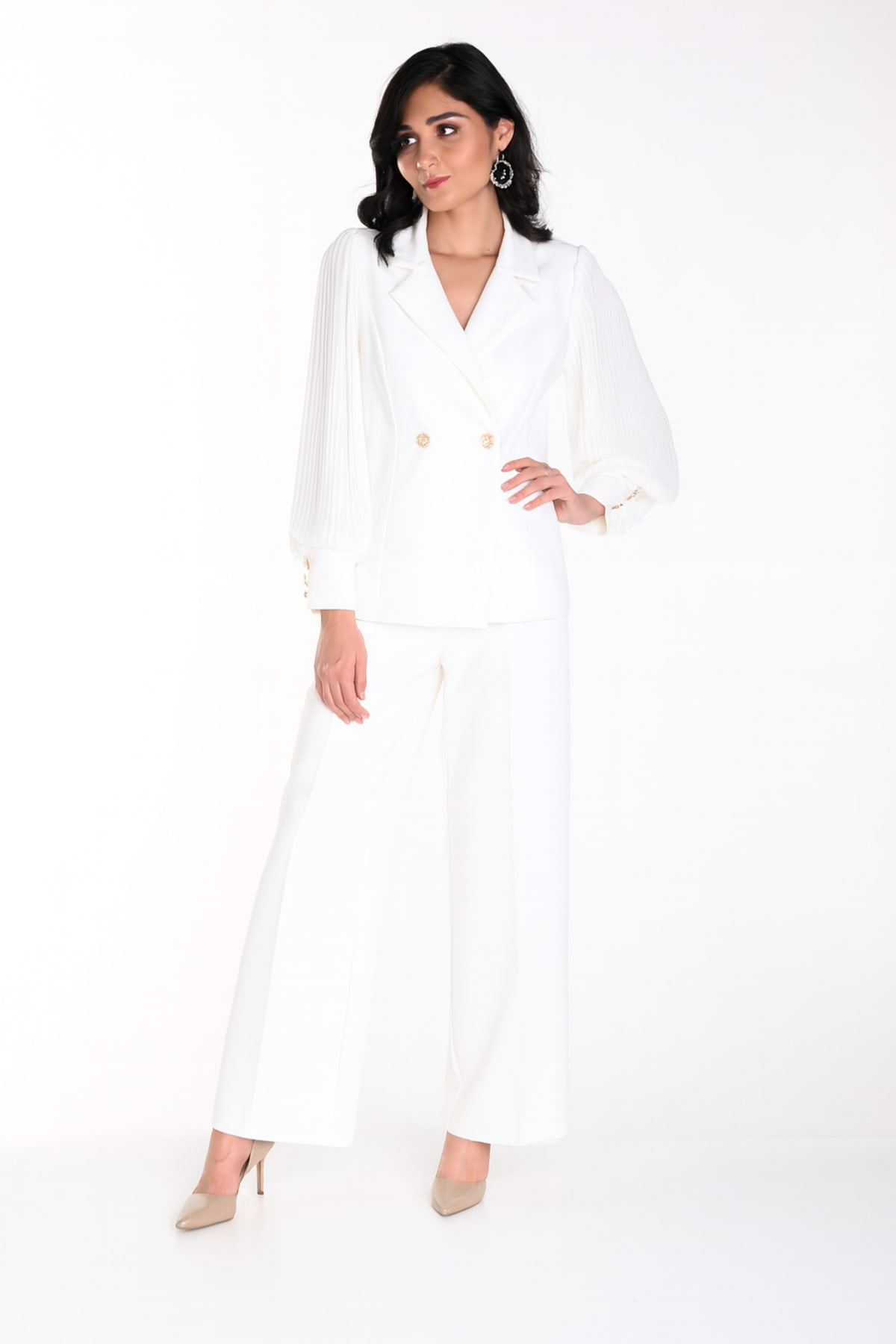 Pantalon Biana fluide jersey crêpe épais