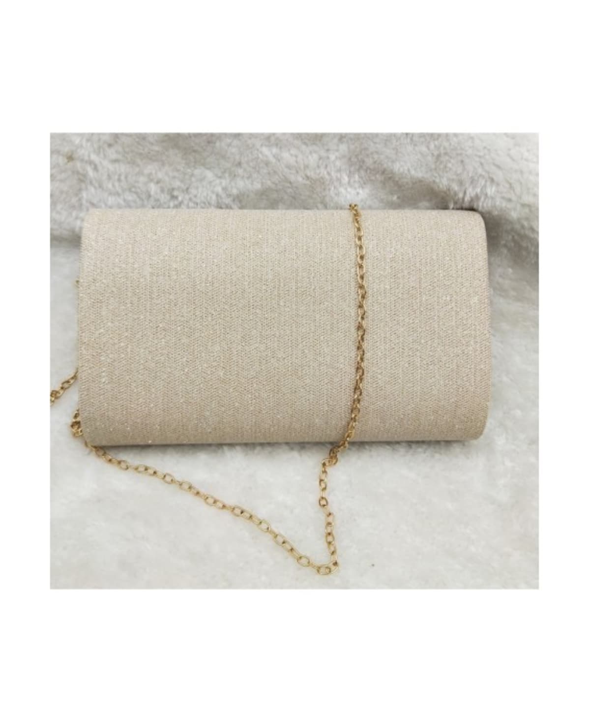 Pochette de soirée champagne pailletée BXQ-317