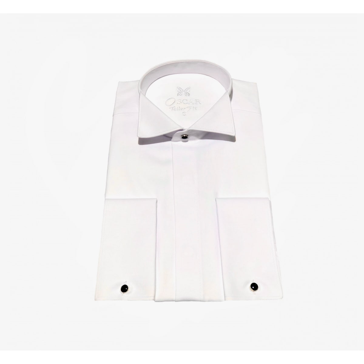 Chemise col cassé blanche 1912 tailor fit poignet mousquetaire