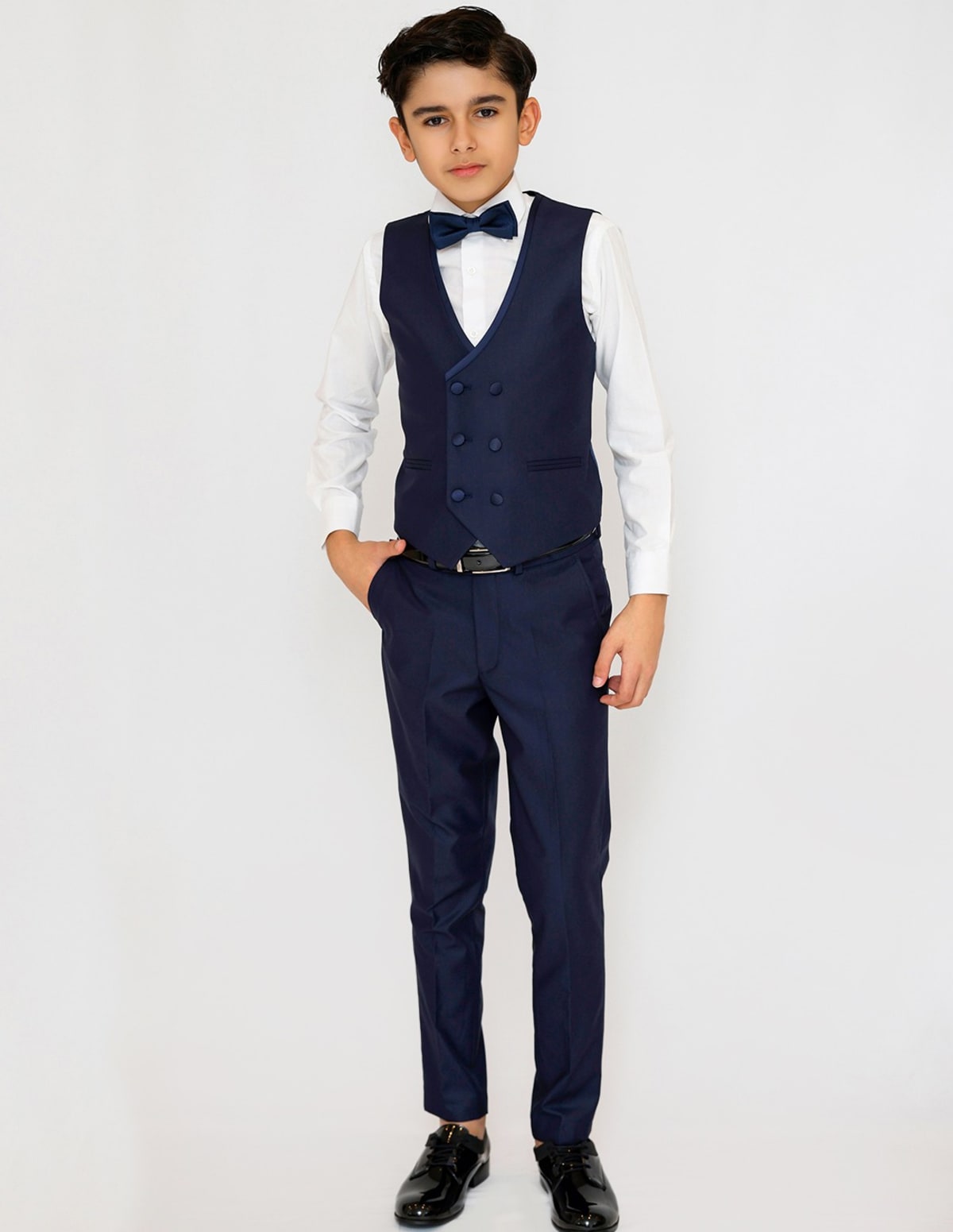 Pantalon Loic slim ceinture bouton