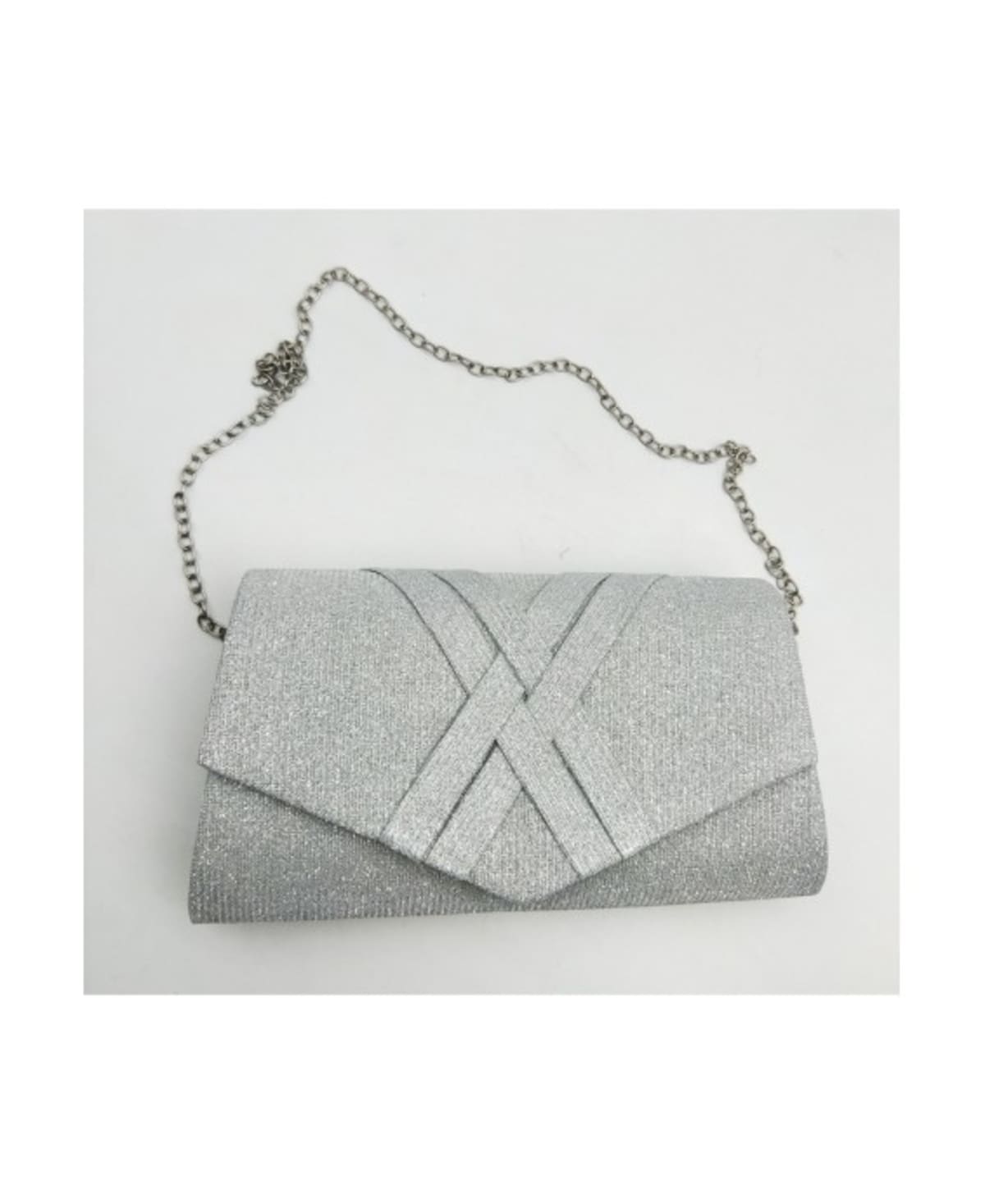 Pochette BXQ-315 rigide format allongé rabat bandes croisées