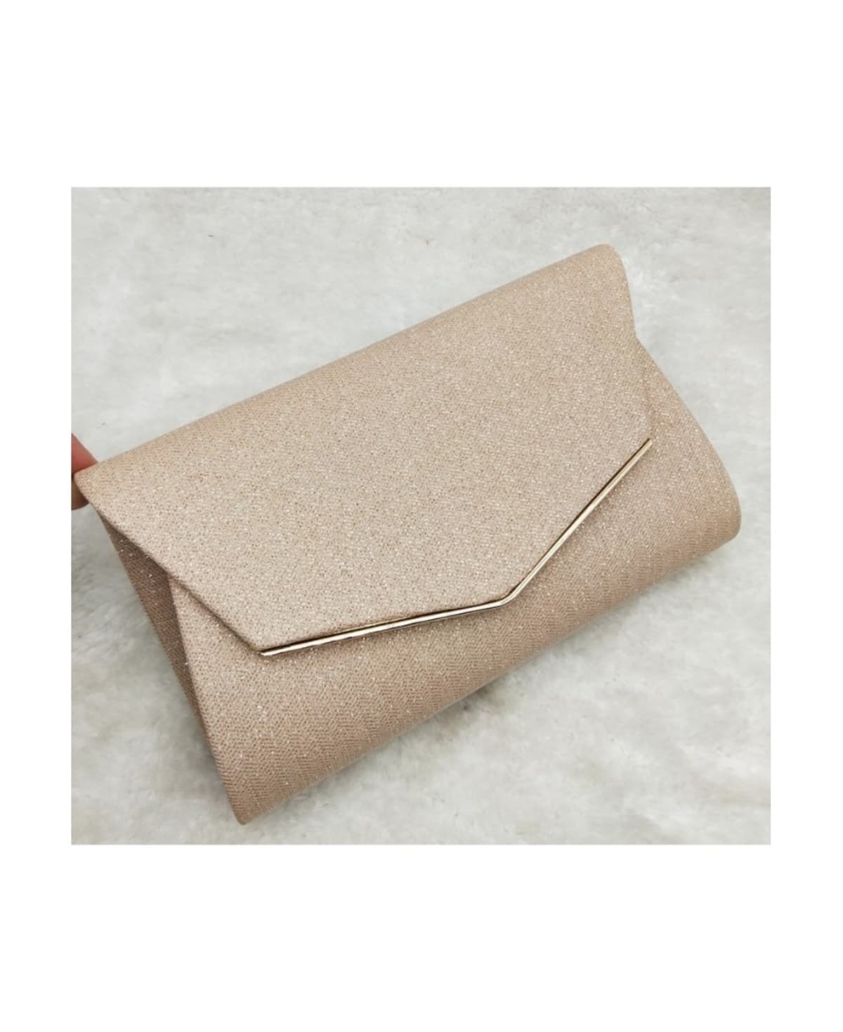 Pochette de soirée champagne pailletée BXQ-317