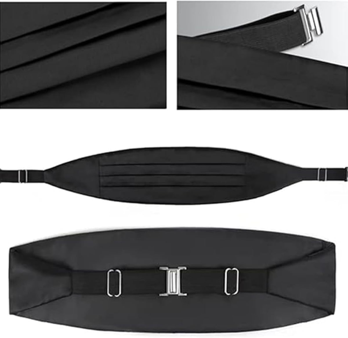 Ensemble ceinture de smoking + nœud papillon + pochette