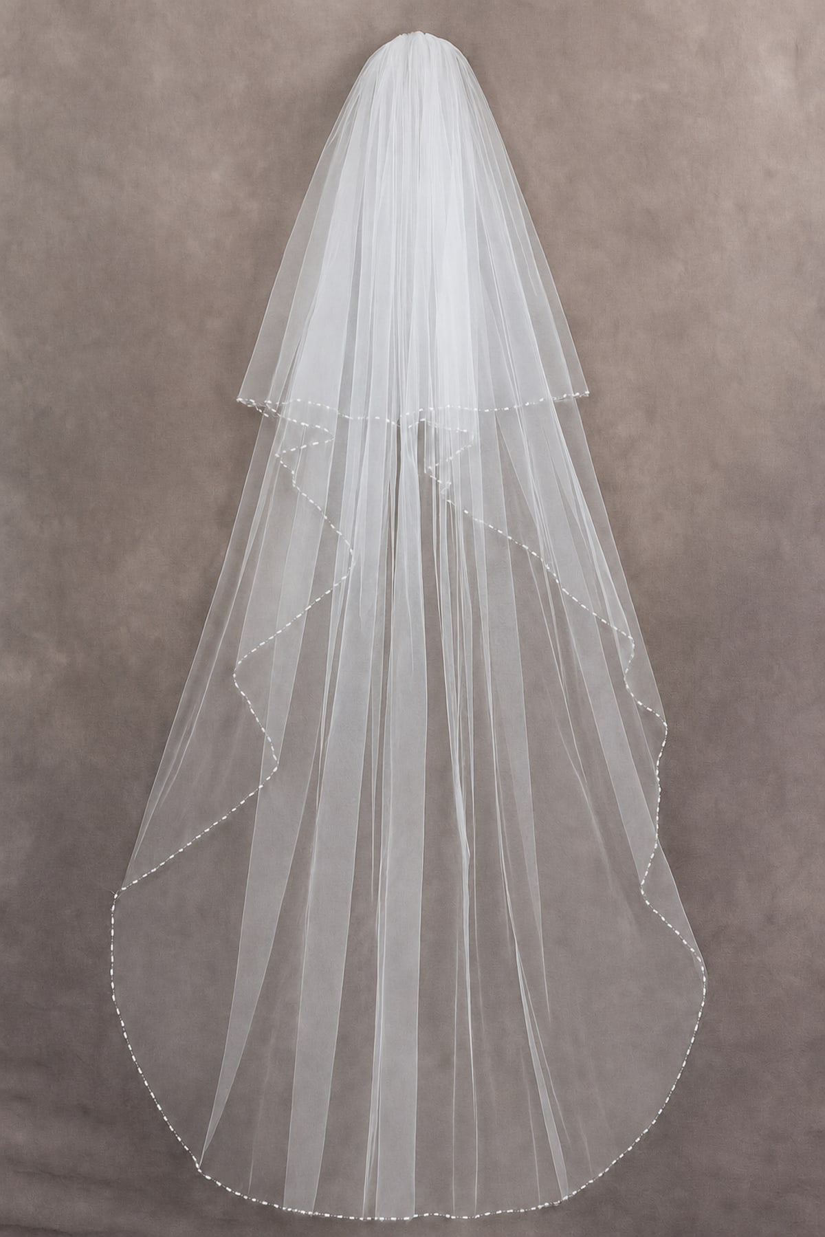 Voile VL6630 - long 3 mètres avec bordure perlée