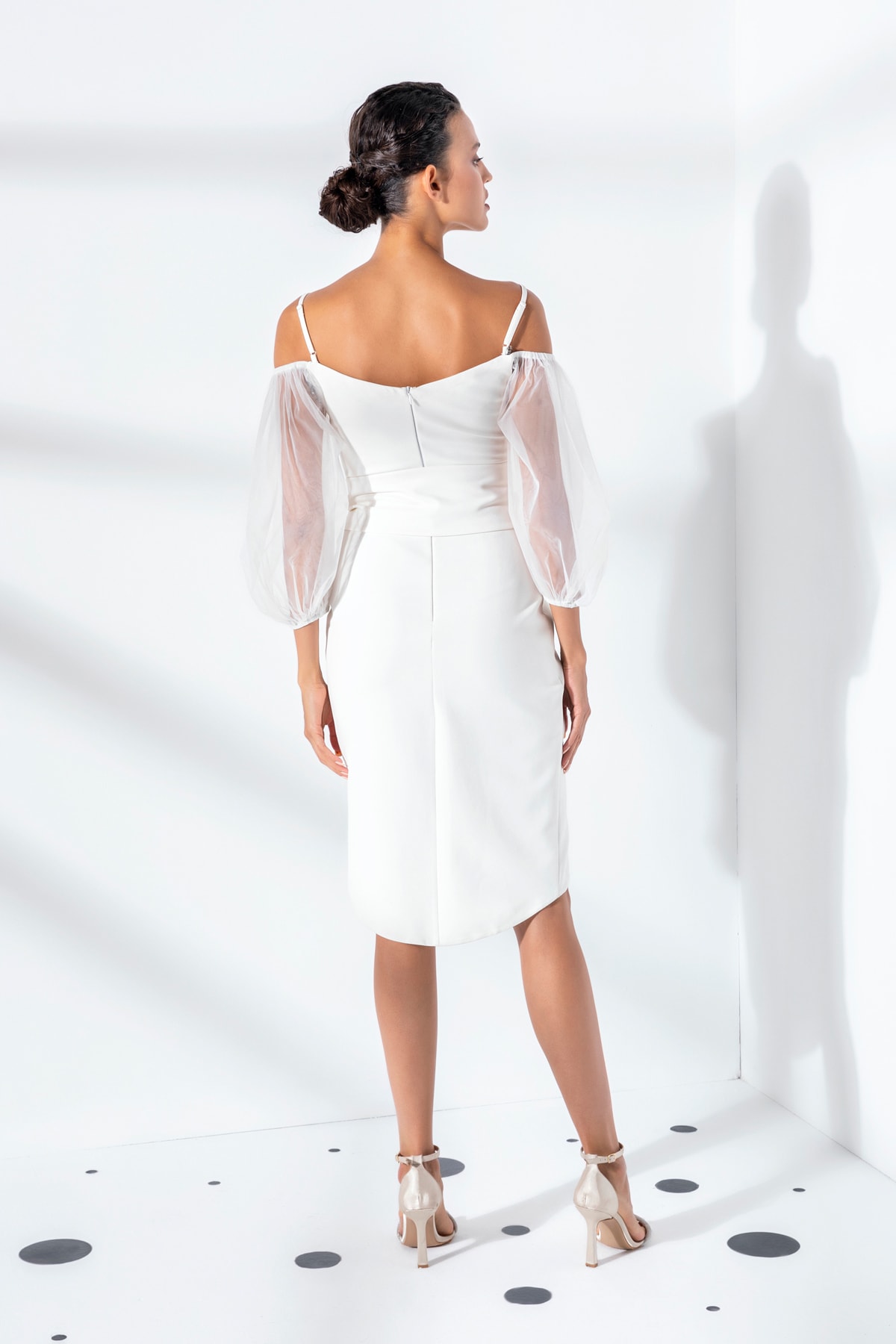 Mayra — robe courte bustier ceinture amovible tulle
