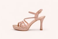 Solange — sandales talon haut 8cm brides strass paillettes