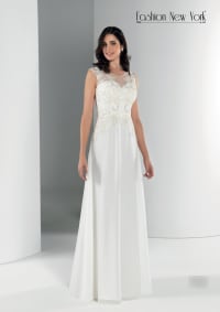 Aelys — robe mariée longue tulle dentelle perles strass