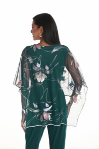 Jada top — top fluide tulle imprimé strass