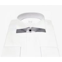 Chemise col cassé blanche 1912 tailor fit poignet mousquetaire