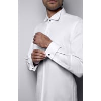 Chemise col cassé blanche 1912 tailor fit poignet mousquetaire