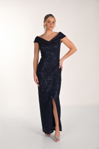 Abele - Robe longue en dentelle à sequins