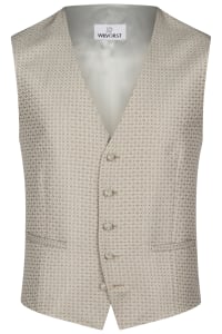 Gilet 467109/47 motifs beige et vert sauge