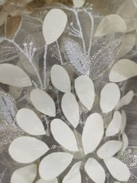  Olana - Robe longue sirène à broderies florales 3D