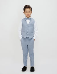 Ensemble costume Garçon Lin Gilet et pantalon