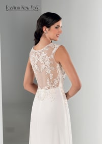 Aelys — robe mariée longue tulle dentelle perles strass