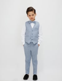 Ensemble costume Garçon Lin Gilet et pantalon