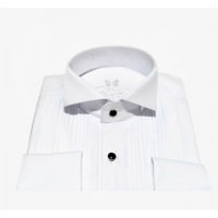 Chemise plastron col cassé 1913 blanche