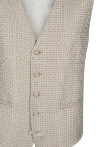 Gilet 467109/47 motifs beige et vert sauge