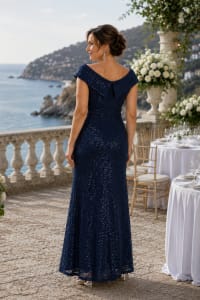 Abele - Robe longue en dentelle à sequins
