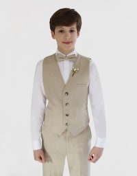 Ensemble costume Garçon Lin Gilet et pantalon