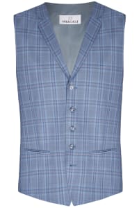Gilet costume 404201/38 bleu ciel rayures