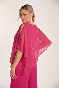 Top Théoline mousseline fluide strass