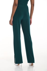 Jada Pantalon — pantalon fluide fente cheville strass