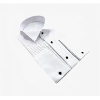 Chemise plastron col cassé 1913 blanche
