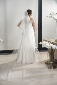 Voile VD92 long paillettes sans rabat