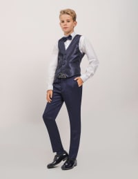 Pantalon Steve slim ceinture bouton poches italiennes