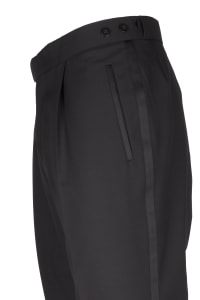 Pantalon de smoking 401214/10 coupe 530 pinces bande satin