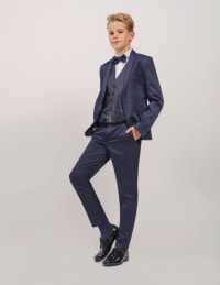 Pantalon Steve slim ceinture bouton poches italiennes
