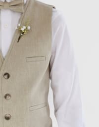 Ensemble costume Garçon Lin Gilet et pantalon