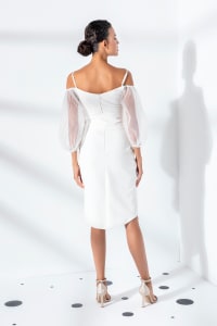 Mayra — robe courte bustier ceinture amovible tulle
