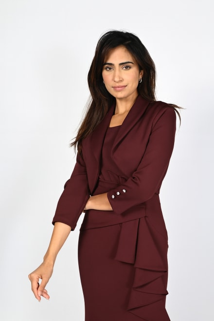 Veste Vera courte style boléro manches 3/4
