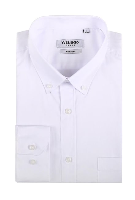 Chemise Yves Enzo WHT-07-1 col Italien