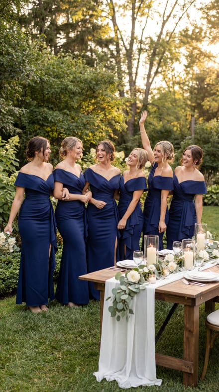 Octavia — robe longue sirène décolleté croisé épaules dégagées